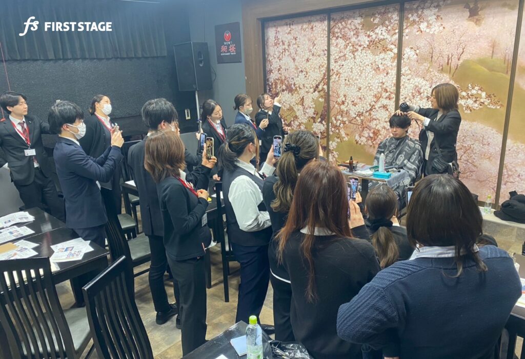 メンズヘア研修　美容研修　会社行事　株式会社ファーストステージ