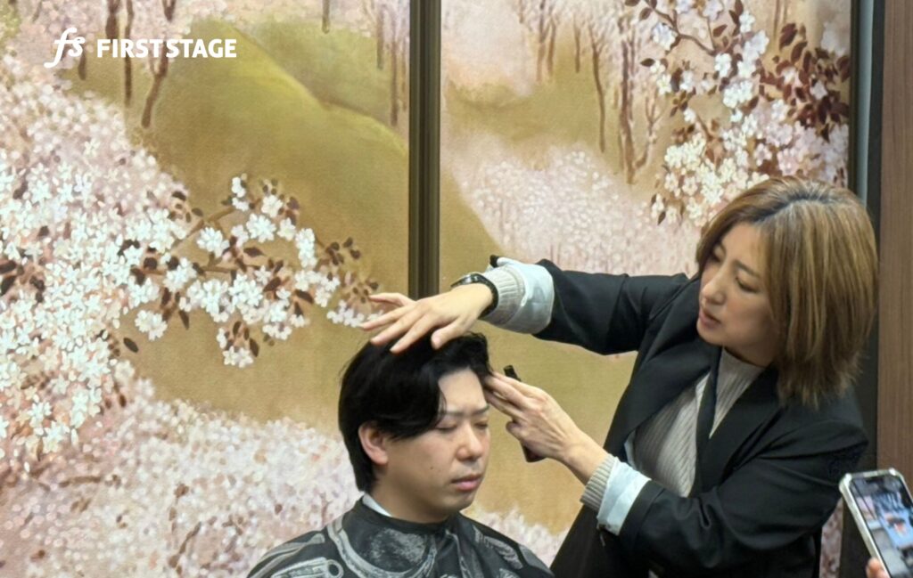 ヘアメイク研修　会社行事　株式会社ファーストステージ